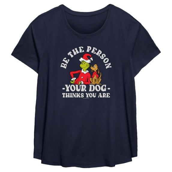 Women's Dr. Seuss Grinch Christmas Be the Person Graphic T-Shirt