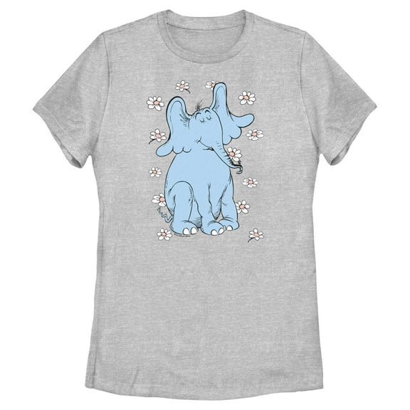 Women's Dr. Seuss Horton Daisies Portrait  Graphic T-Shirt
