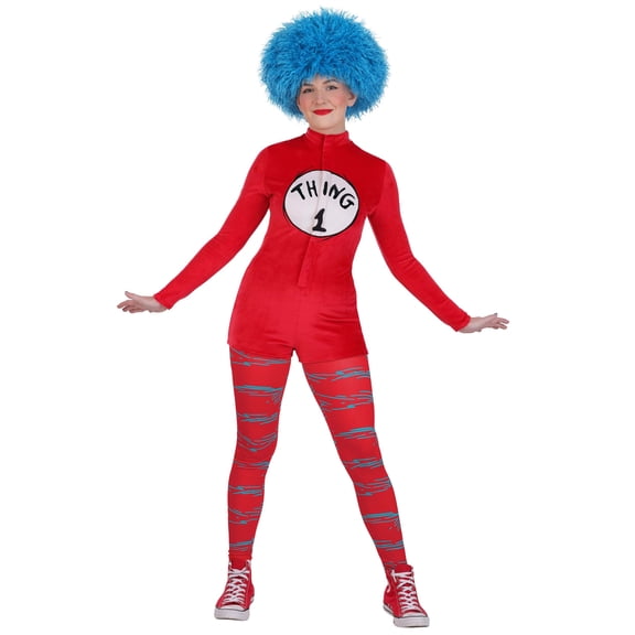 Women's Dr. Seuss Thing 1 and Thing 2 Costume Romper