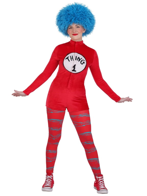 Women's Dr. Seuss Thing 1 and Thing 2 Costume Romper