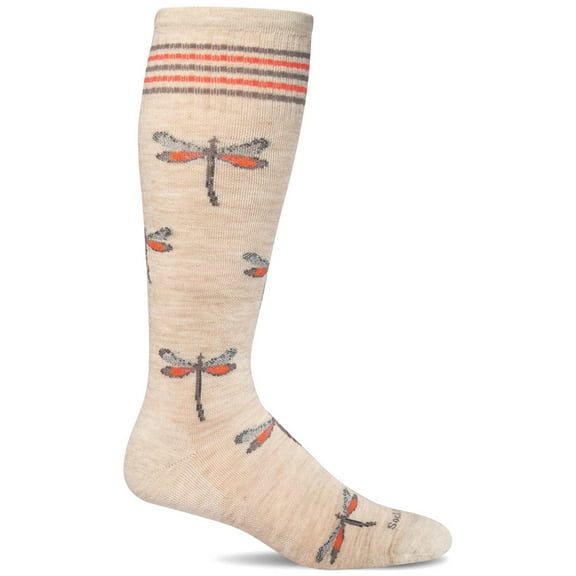 Sockwell Women's Dragonfly Moderate Graduated Compression Socks Small/Medium  Barley