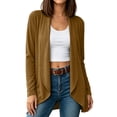 thumbnail image 1 of Women's Drape Open Front Cardigans Cozy Soft Long Sleeve Casual Outerwear Women Solid Color Loose Lightweight Flowy Cardigans Sweater, 1 of 9