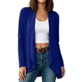 thumbnail image 1 of Women's Drape Open Front Cardigans Cozy Soft Long Sleeve Casual Outerwear Women Solid Color Loose Lightweight Flowy Cardigans Sweater, 1 of 9