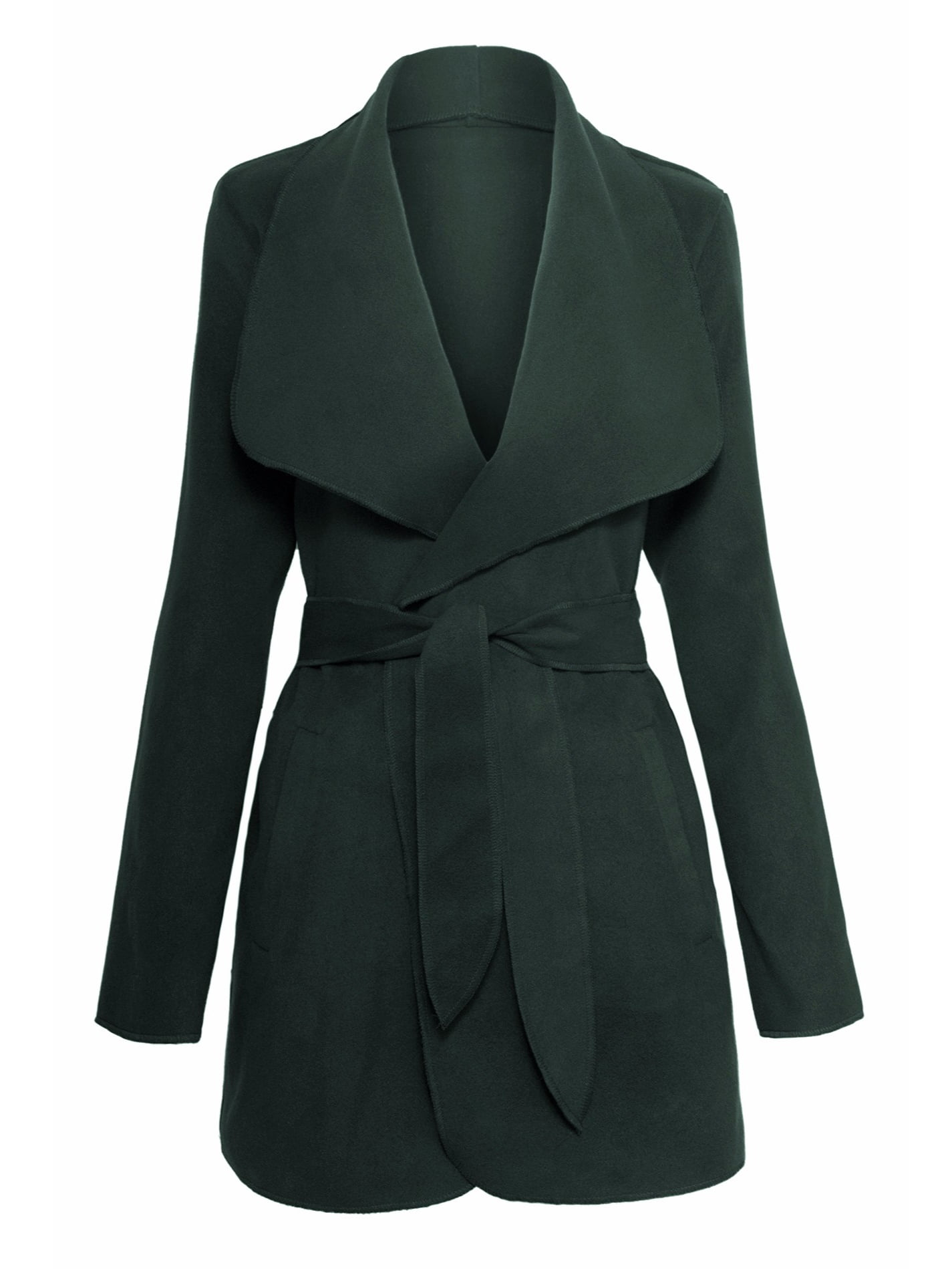 Waterfall top wrap coat