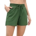 thumbnail image 1 of Women's Drawstring Board Shorts High Rise Bandeau Shorts Swims Bottoms for Women, 1 of 5
