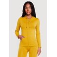 thumbnail image 1 of Women's Drawstring Hooded Zip Front Track Jacket, 1 of 4