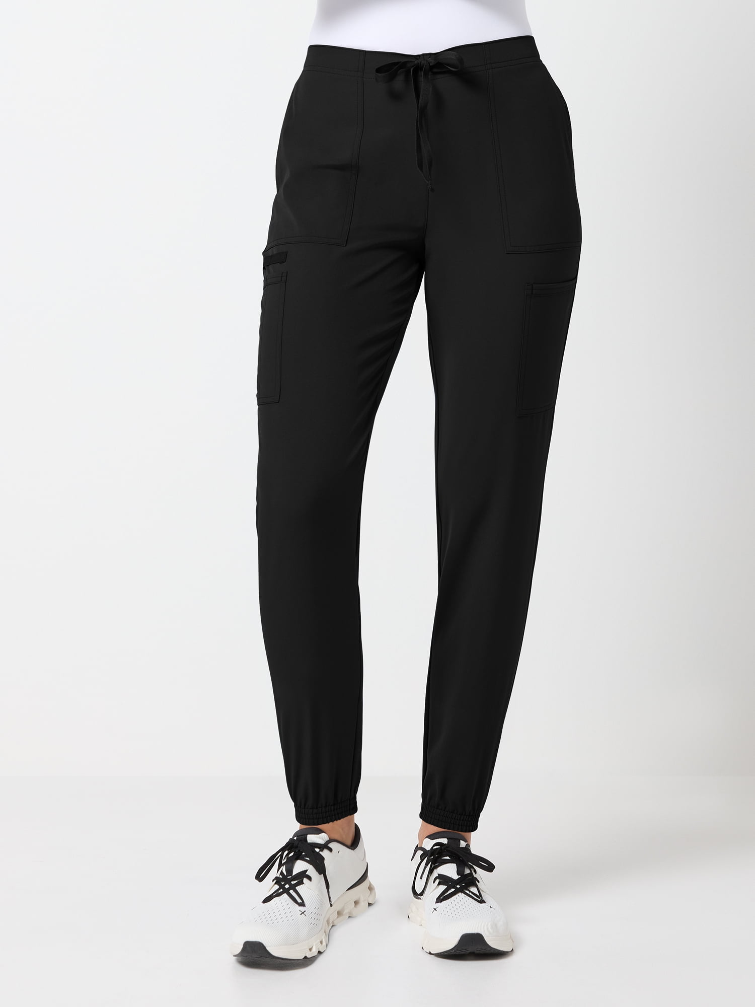 Core Essentials Women's Drawstring Cargo Jogger Scrub Pant, Sizes XS-3XL