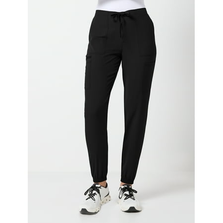Scrubstar Core Essentials Women’s Drawstring Cargo Jogger Scrub Pant, Sizes XS–3XL