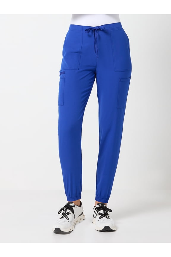 Core Essentials Women’s Drawstring Cargo Jogger Scrub Pant, Sizes XS–3XL