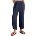 thumbnail image 1 of Women's Drawstring Petite Sweatpants with Pockets and Elastic Waist for Comfort Fit, 1 of 5