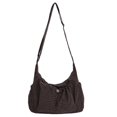 thumbnail image 1 of Women's Drawstring Shoulder Bag Nylon Crossbody Bag with Multi Pockets Lightweight Large Capacity Travel Bag with Adjustable Strap Messenger Purse, 1 of 2