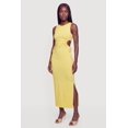 thumbnail image 1 of Women's Drawstring Side Detail Side Slit Maxi Dress, 1 of 3