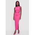 thumbnail image 1 of Women's Drawstring Side Detail Side Slit Maxi Dress, 1 of 3