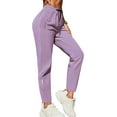 thumbnail image 1 of Women's Drawstring Sweatpants Quick Dry Stretch Loose Casual Pants with Zipper Pockets for Running Yoga Workout, 1 of 6