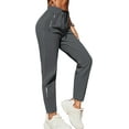 thumbnail image 1 of Women's Drawstring Sweatpants Quick Dry Stretch Loose Casual Pants with Zipper Pockets for Running Yoga Workout, 1 of 6