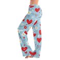 thumbnail image 1 of Women's Drawstring Valentine's Day Printed Casual Pants, Elastic Waist Lounge Pants for Women, Holiday Themed Sleepwear Pajama Pants, Comfortable Fit,Red,S, 1 of 7