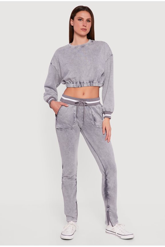 Women's Drawstring Waist Ruched Skinny Leg Pants