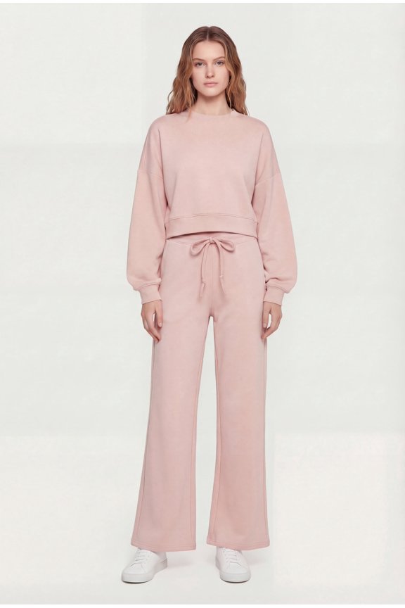 Women's Drawstring Waist Straight Leg Sweatpants