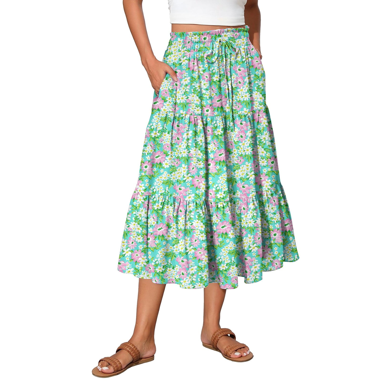Strapless Beach Dress Your Cozy Boho 2-in-1 Maxi Skirt & Strapless Sundress  - Lightweight Rayon Festival & Beach Outfit For Women Travel Maxi Skirt