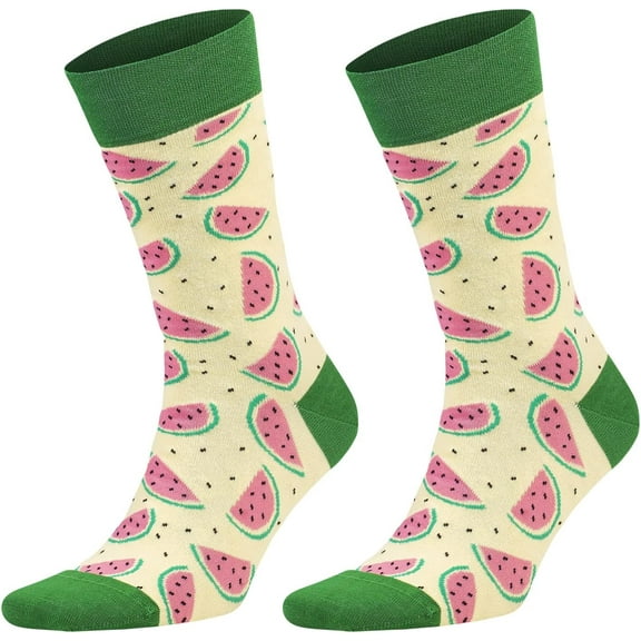 Women's Dress Colorful Combed Cotton Crew Socks Shoe Size 8 to 12