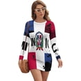 thumbnail image 1 of Women's Dress Dominican Flag Casual Dresses Holiday Dress Sun Dress Long Sleeve Autumn Stretch, 1 of 5