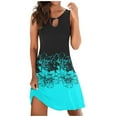 thumbnail image 1 of Women's Dress Fashion Casual Dresses Daily Wear Sleeveless Floral Loose Female Sundress Lady Beach Elegant Women Clothes Stylish, 1 of 2