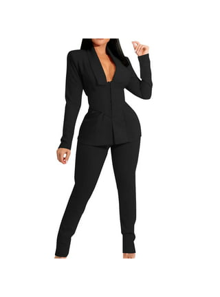 Black Pantsuit for Women, Black Formal Pants Suit for Women, Black Pantsuit  Set With Trousers and Blazer Single Breasted, Formal Womens Wear -   Hong Kong