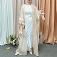thumbnail image 1 of Women's Dress Puff Sleeve Cardigan Robe plus Woman Sweater Womens Sweater Duster Long Short Cardigan Sweater Cardigan Open Front Tops for Women Versatile Cardigan Lace Kimonos for Women Cardigans for, 1 of 7