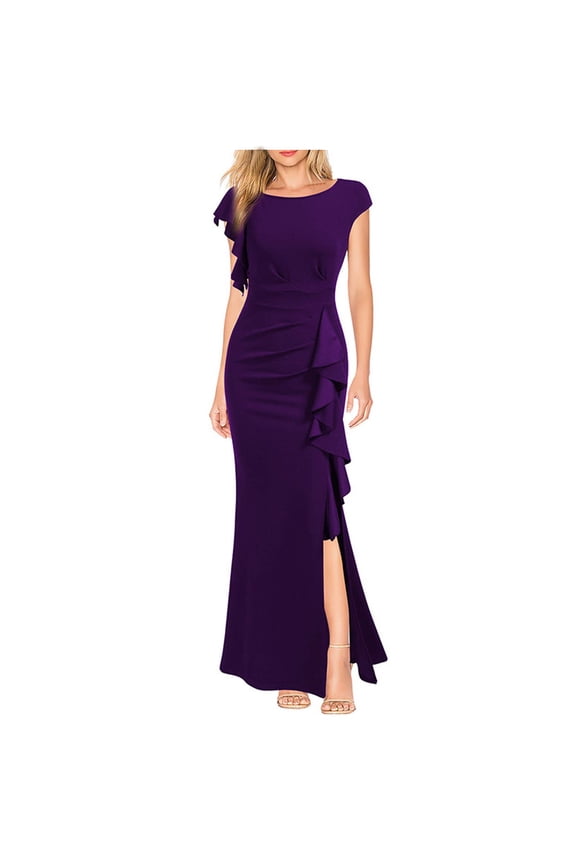 Women's Dresses Summer Maxi Black And White Shoulder Screen Perspective Wedding Dress Long Dress