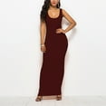 thumbnail image 1 of Women's Dresses Summer With Pockets Under $10 Casual Solid V-Neck Sleeveless Mini Dress, 1 of 4