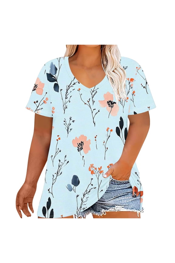 Women's Dressy Casual Tops Business Work Blouses White Button Down Shirts Cap Sleeve V Neck Tshirt Tunic for Women for Leggings