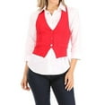 thumbnail image 1 of Women's Dressy Casual Versatile Racerback Vest Tuxedo Suit Waistcoat, 1 of 4