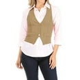 thumbnail image 1 of Women's Dressy Casual Versatile Racerback Vest Tuxedo Suit Waistcoat, 1 of 4