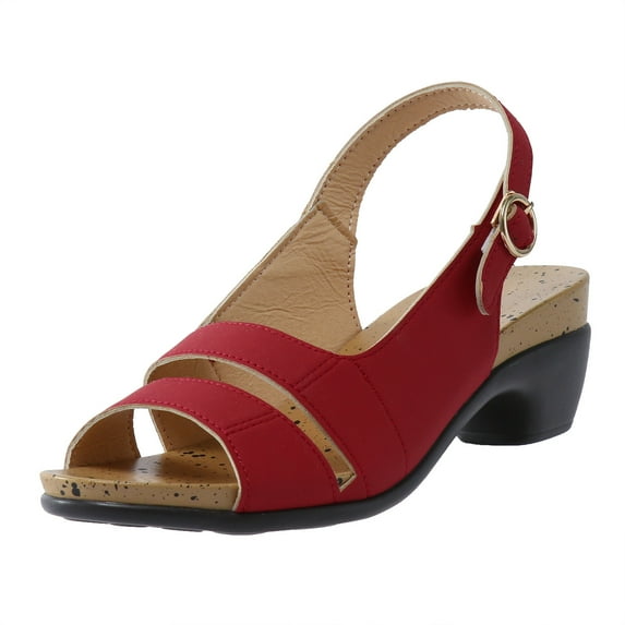 Fukaraa Summer Orthotic Sandals Women Heel Ankle Strap Dressy Comfy Flats