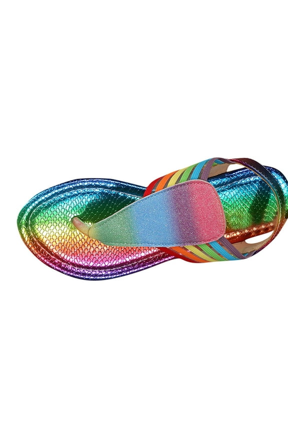 Women's Dressy Elegant Flip-flops for Party Evening Dating Sexy Shiny Sequins Thong Sandals Cutout Strappy Gladiators