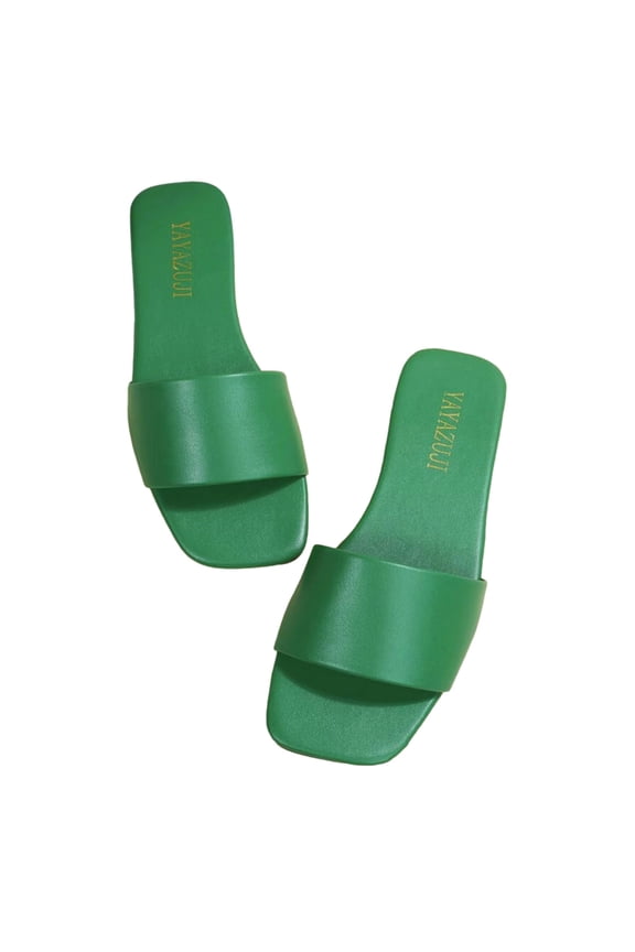 Women's Dressy Flat Sandals Fashion Summer Women Slippers Flat Light Solid Color Open Toe Breathable Casual Beach