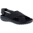 thumbnail image 1 of Women's Drew Bon Voyage Slingback Sandal Black Fabric 6.5 XW, 1 of 2