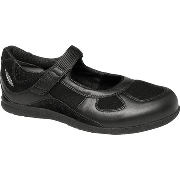 Women's Drew Delite Mary Jane Black Calf/Stretch 6 WW