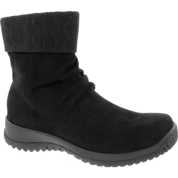 Women's Drew Kalm Slouch Ankle Boot Black Microsuede 12 M