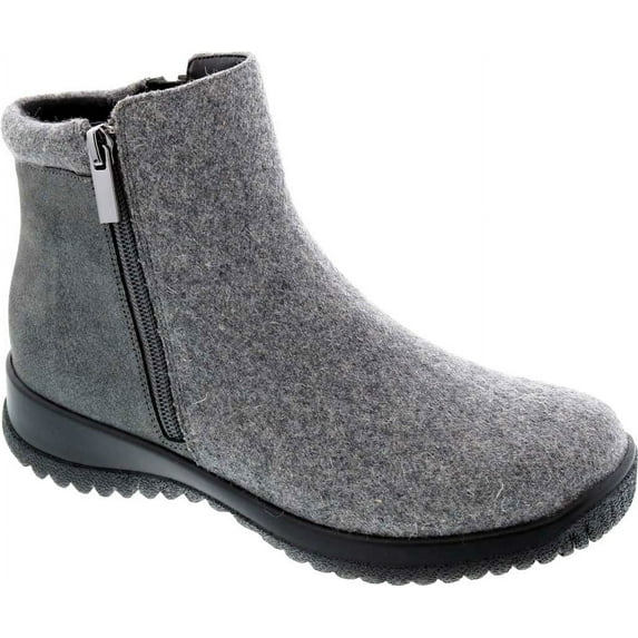Women's Drew Kool Ankle Boot Grey Suede/Flannel 5 WW