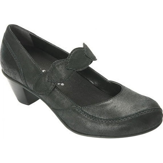 Women's Drew Monaco Mary Jane Dusty Black Leather 9 N