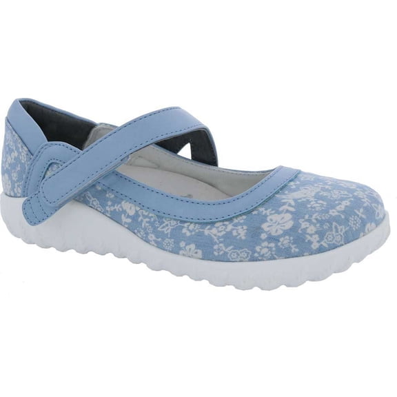 Women's Drew Rainbow Mary Jane Blue/White Textile 10 M