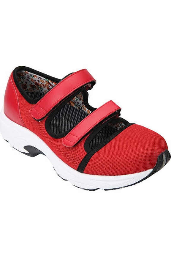 Women's Drew Solo Athletic Shoe Red Leather/Sport Mesh 12 N