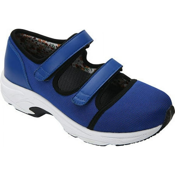 Women's Drew Solo Athletic Shoe Royal Blue Leather/Sport Mesh 10 M