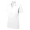 thumbnail image 1 of Women's Dri-Equip Short Sleeve Racer Mesh Polo Shirt-2XL-White, 1 of 2