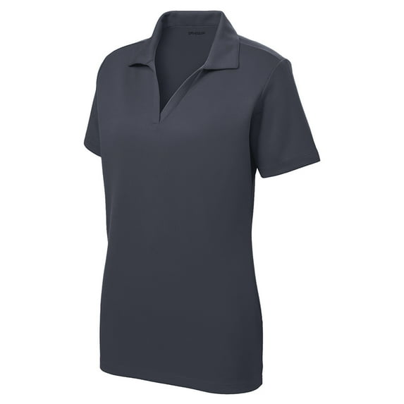 Women's Dri-Equip Short Sleeve Racer Mesh Polo Shirt-XL-Graphite
