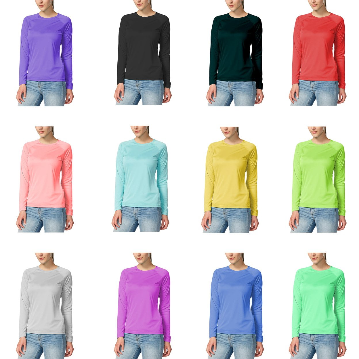 Women's DriFit MoistureWicking Breathable Long Sleeve TShirt, 1 or 3