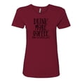 thumbnail image 1 of Women's Drink More Coffee Ladies Short Sleeve T-shirt-Cardinal-xs, 1 of 4