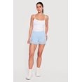 thumbnail image 1 of Women's Drop Waist Mesh Detail Biker Shorts, 1 of 4