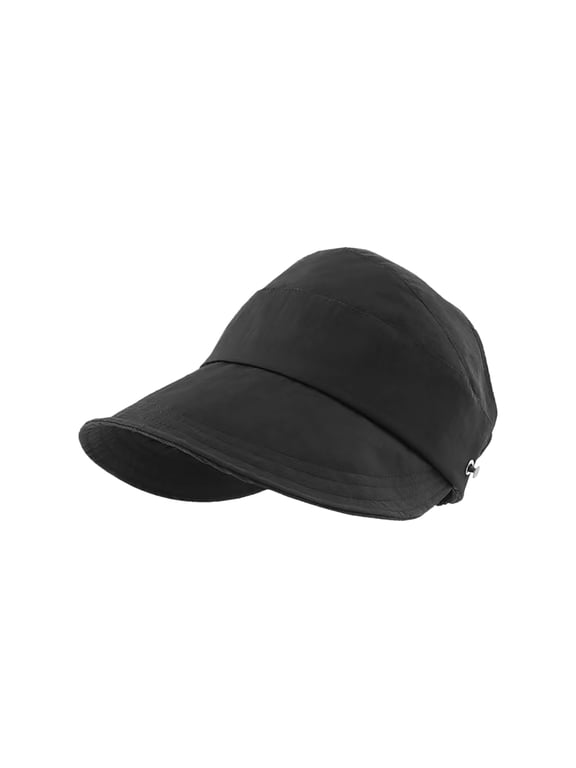 Women's Dry Fabric Foldable Sun Hat, UPF 50+ Ponytail Friendly Adjustable Wide Brim Sunshade Hat for Summer Outdoor Activity